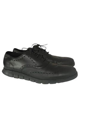 COLE HAAN Zerogrand Wingtip Oxford Black Shoes Men size 11.5M